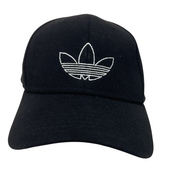 Adidas Logo Men's Black/White Snapback Polyester One Size Preowned - Picture 1 of 7